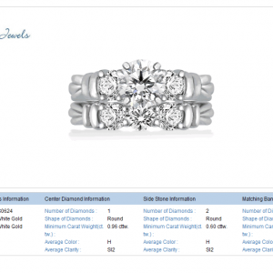18K White Gold Diamond Matching Bridal Ring Set (2 1/2 cttw.)