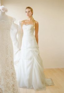 Wedding gown front bustle PriceScope