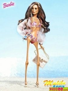 barbie doll designed to look like her