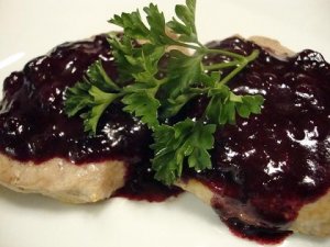 blueberry red wine pork.JPG