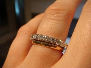 Plain eternity deals ring