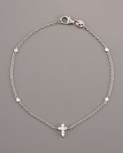 ROBERTO COIN TINY TREASURE DIAMOND CROSS BRACELET.jpg