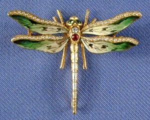 green enamel dragonfly brooch.JPG