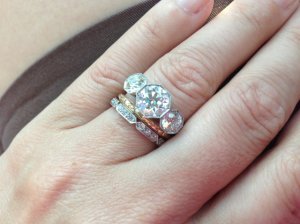 Mixed Metal Celebrities With Two Tone Wedding Sets Are Setting Trends Jabel Fine Jewelry