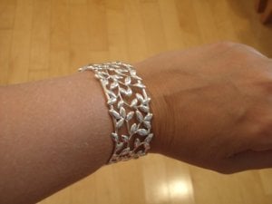 tiffany olive leaf bracelet silver