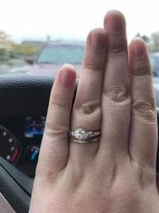 Pics of band where height off finger is 