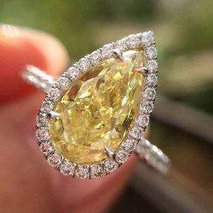 2.01ct Fancy Yellow Pear Ring.jpg