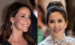 Grand dinner at Paris' town hall. Crown Princess Mary and Princess Marie.jpg