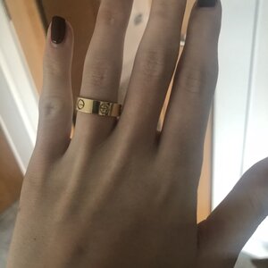 cartier thick love ring