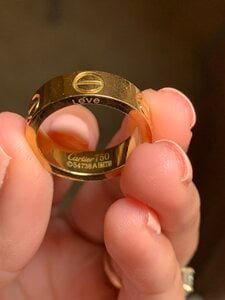 how do you know if a cartier ring is real