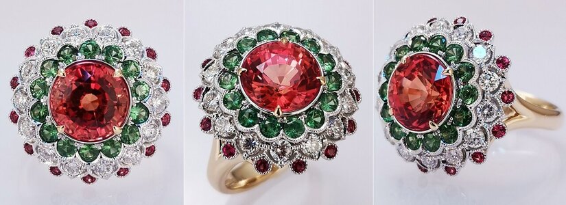 Orange pink sapphire flower ring.jpg