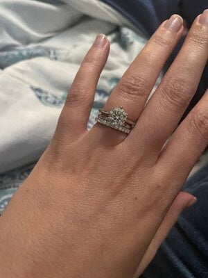 Spacer ring?? Okay so I saw that my wedding band was starting to