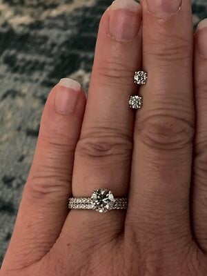 costco diamond cluster earrings