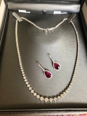 Diamond Riviera Necklace and Rubellite Earrings.jpg