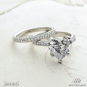 Media 'Simon G. Caviar Diamond Wedding Ring Set' in category 'Whiteflash'