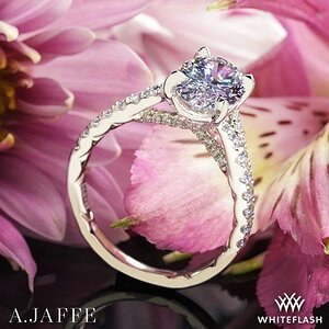 Media 'A. Jaffe Pave Diamond Engagement Ring' in category 'Whiteflash'