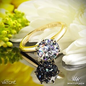 Media 'Vatche 6-Prong Solitaire Engagement Ring' in category 'Whiteflash'