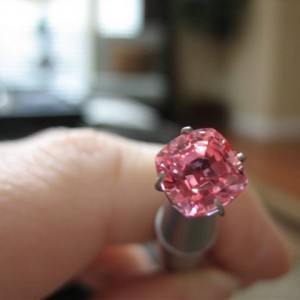 LaurenThePartier's 2.03 ct. Cushion Padparadscha