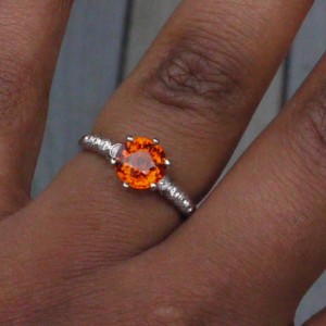 Spessartite Garnet Ring