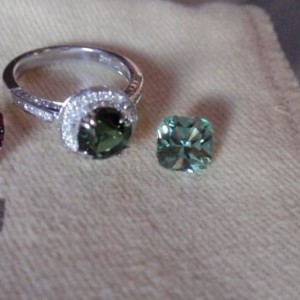 Green and Blue-green tourmalines