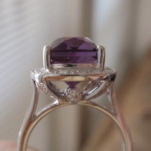 Amethyst Halo Ring 1