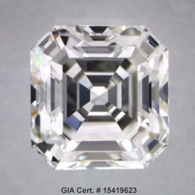 Asscher cut- GIA Cert. # 15419623