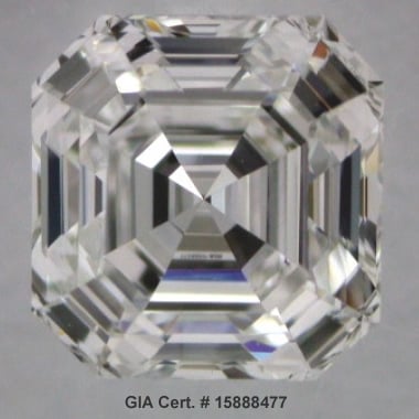 Asscher cut- GIA Cert. # 15888477