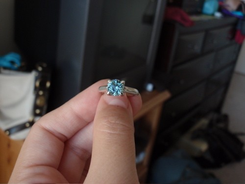 Blue Tourmaline Ring