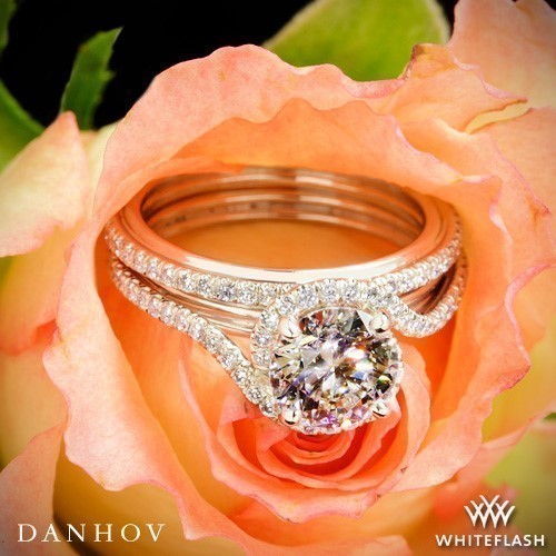 Danhov AE165 Abbraccio Diamond Wedding Set