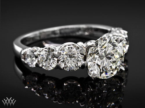 Graduating Diamond Engagement Ring