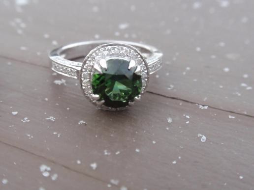 Green Tourmaline Ring