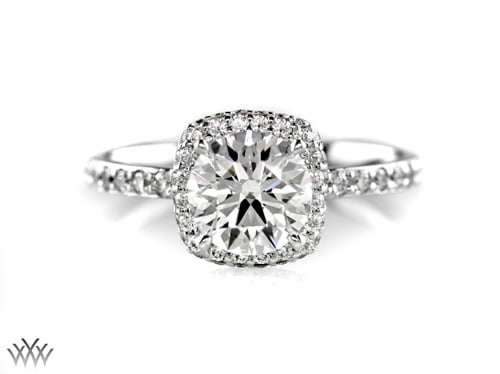 Halo Diamond Engagement Ring