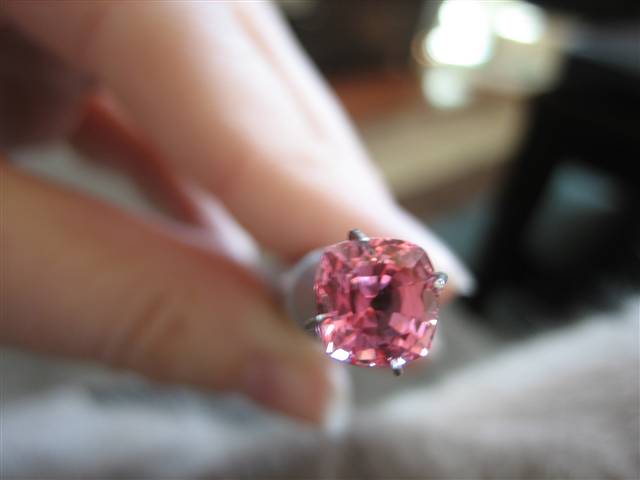 LaurenThePartier's 2.03 ct. Cushion Padparadscha