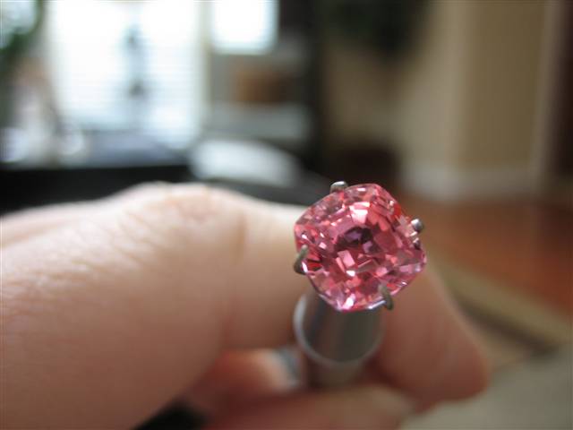 LaurenThePartier's 2.03 ct. Cushion Padparadscha