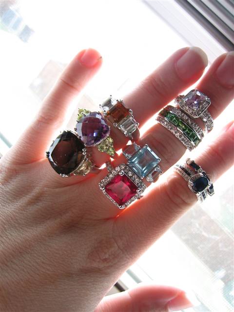 LaurenThePartier's Coloured Gemstone Rings