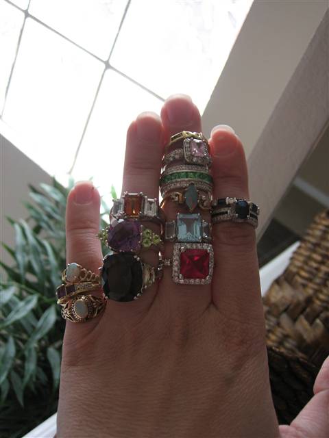 LaurenThePartier's Coloured Gemstone Rings