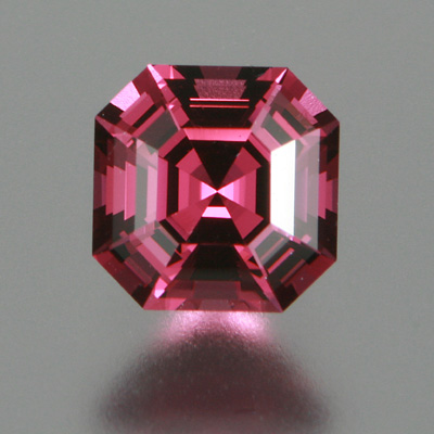 Raspberry pink Asscher - Jeff White