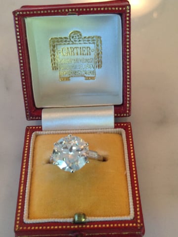 4 carat cartier diamond ring price