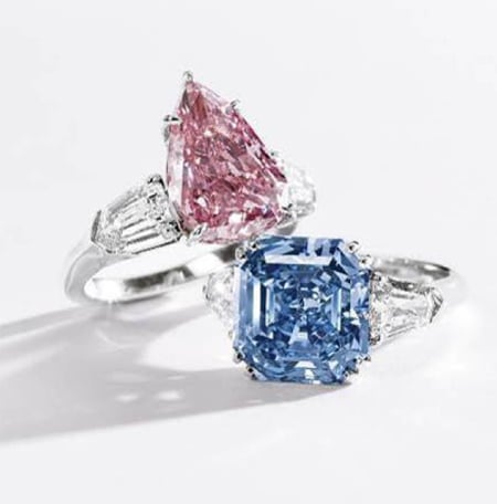 Three Stone Cushion Cut Engagement Ring | Ouros Jewels