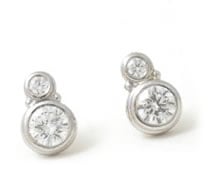Caleb Meyer Double Diamond Stud Earrings