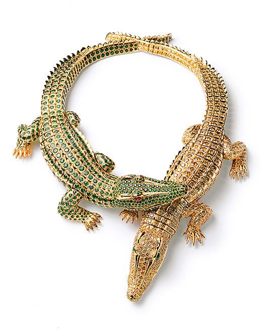Cartier crocodile necklace worn by María Félix