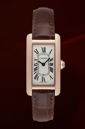 Cartier Tank Americaine Rose Gold Watch
