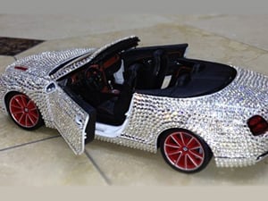 The Game's son's diamond-encrusted toy Bentley