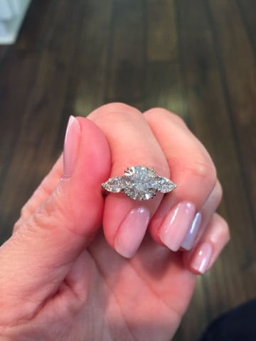 3-stone diamond ring - image by Miranda