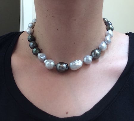 Baroque Tahitian and South Sea Pearl Necklace • Image by Elysian