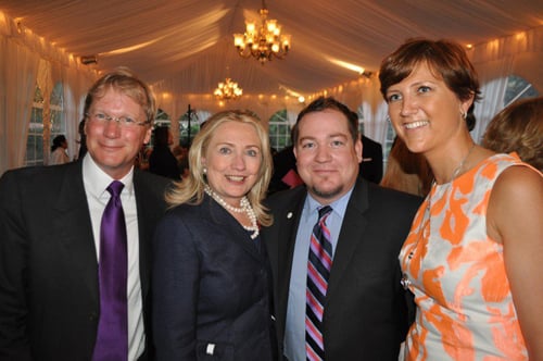 Hillary Clinton and Lita Asscher at the Human Rights Campaign Fundraiser
