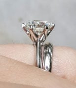 Upgrade 4.01 Carat Classic Tiffany Inspired Engagement Ring | PriceScope