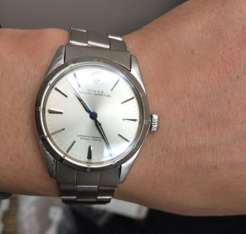 gregchang35's Vintage Rolex Oyster Perpetual Timepiece (Wrist View) - image by gregchang35