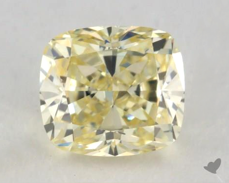 0.50-carat yellow cushion-cut yellow diamond from James Allen
