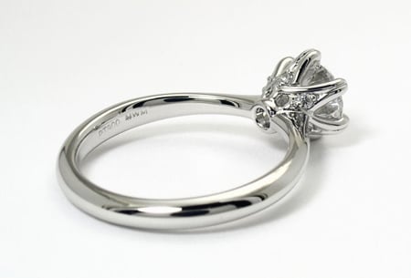 Mark Morrell Petite Torchiere Diamond Engagement Ring